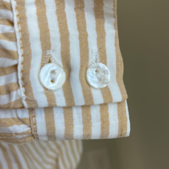 ZARA Striped Crop Blouse - Picture 8 of 10